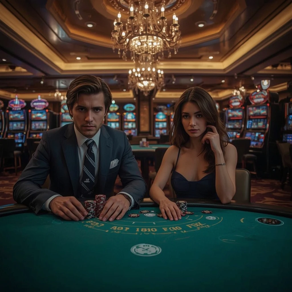 Due giocatori di poker al SUNRISE SLOTS CASINO